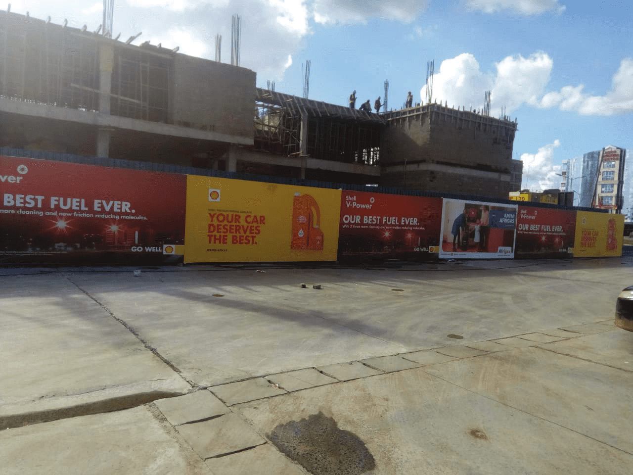 Work done - Shell Station Hoardings
